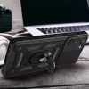 Hurtel Hybrid Armor Camshield ümbris Samsung Galaxy A14 jaoks - sinine