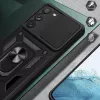 Hurtel Hybrid Armor Camshield ümbris Samsung Galaxy A14 jaoks - sinine