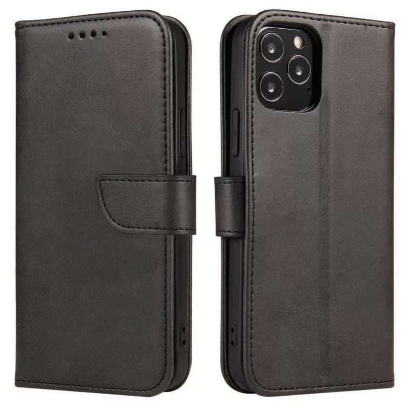 Hurtel Magnet Case Elegant Case Cover with Flap and Stand Function for OnePlus Nord N200 5G Black