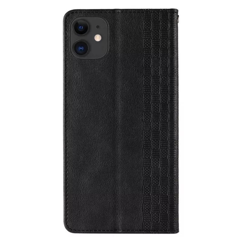 Hurtel Magnet Strap Case iPhone 13 Mini jaoks – rahakotiga ümbris koos miniatuurse nööriga – must