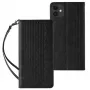 Hurtel Magnet Strap Case iPhone 13 Mini jaoks – rahakotiga ümbris koos miniatuurse nööriga – must