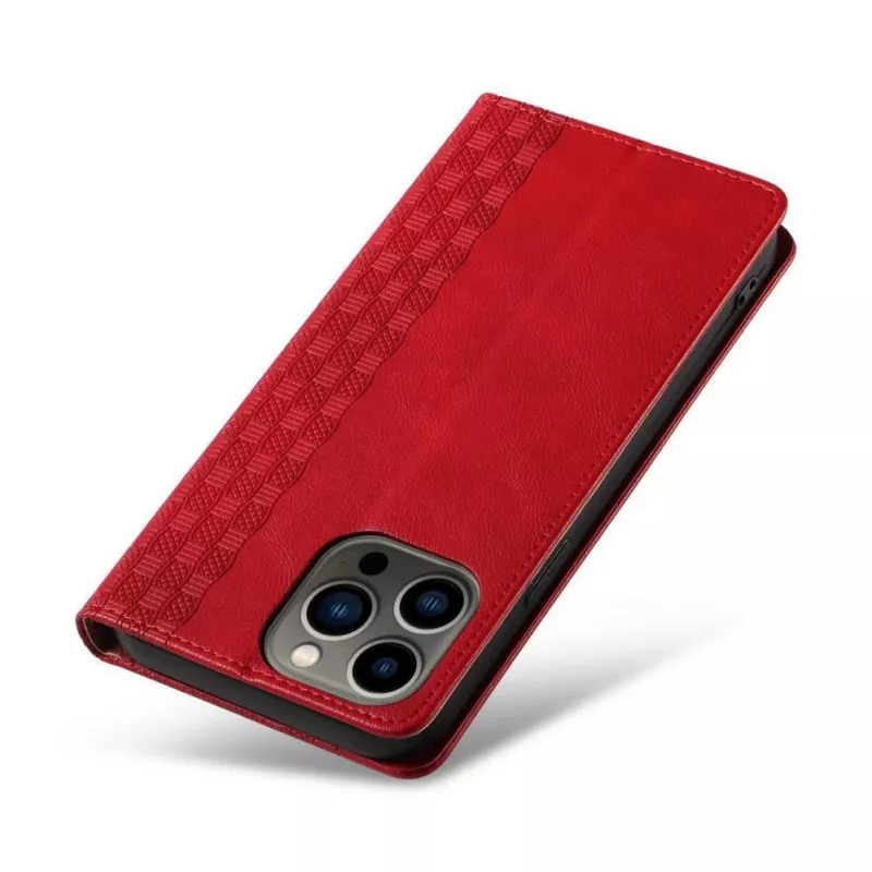 Hurtel Magnet Strap Case iPhone 13 Pro Max jaoks - Rahakotiümbris koos eemaldatava rihmaga ja ripatsiga - Punane