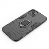 Hurtel Ring Armor Case for iPhone 14 Plus, Armored Cover with Magnetic Holder, Ring, Black
