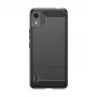 Hurtel Silicone Carbon Case for Nokia C12 / C12 Pro / C12 Plus - Black