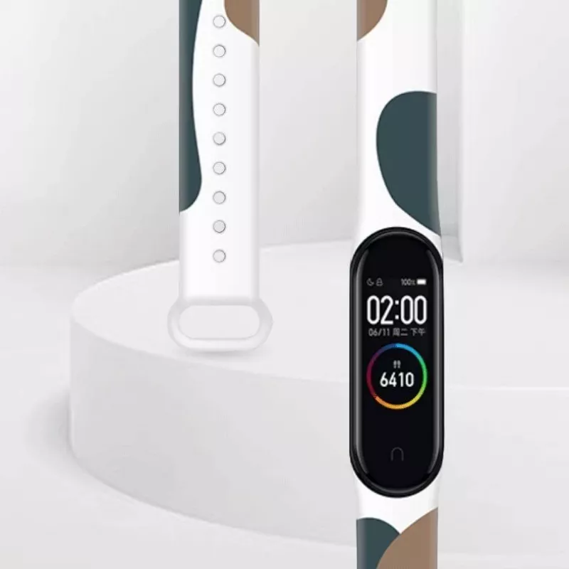 Hurtel Strap Moro randmepael Xiaomi Mi Band 6 / Mi Band 5 jaoks, silikoonset kamuflaažikella rihm