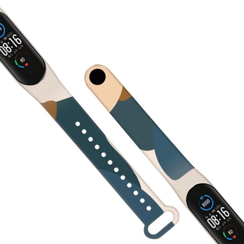 Hurtel Strap Moro randmepael Xiaomi Mi Band 6 / Mi Band 5 jaoks, silikoonset kamuflaažikella rihm