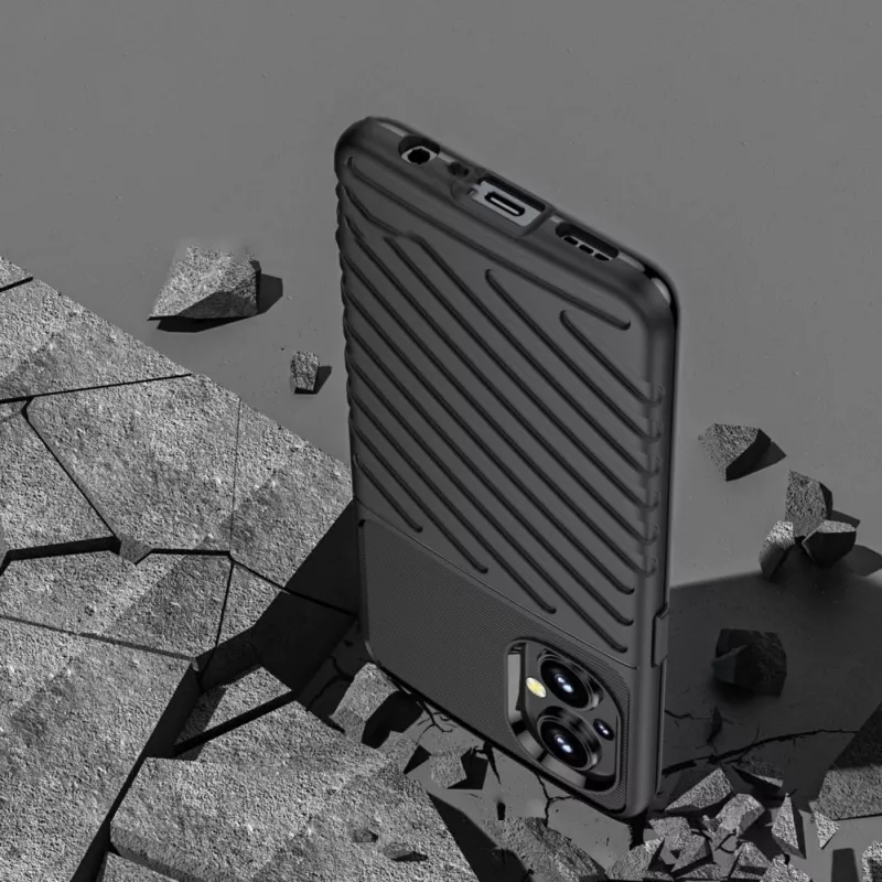 Hurtel Thunder Case Flexible Armored Cover for OnePlus Nord N20 5G Black