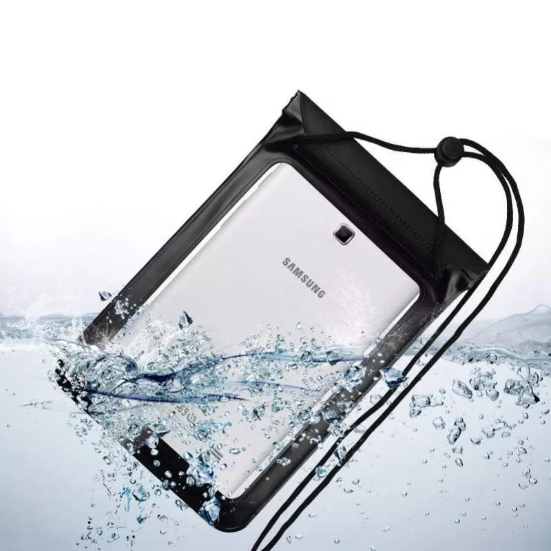 Hurtel Universal Waterproof Case for Phone / Tablet up to 8 Inches Black