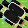 Hyperkin M07541-MTCN kõva kestaga ümbris, roheline, mitmevärviline, PEVA, Nintendo Switch Lite'ile, põrutuskindel, veekindel, kandekott