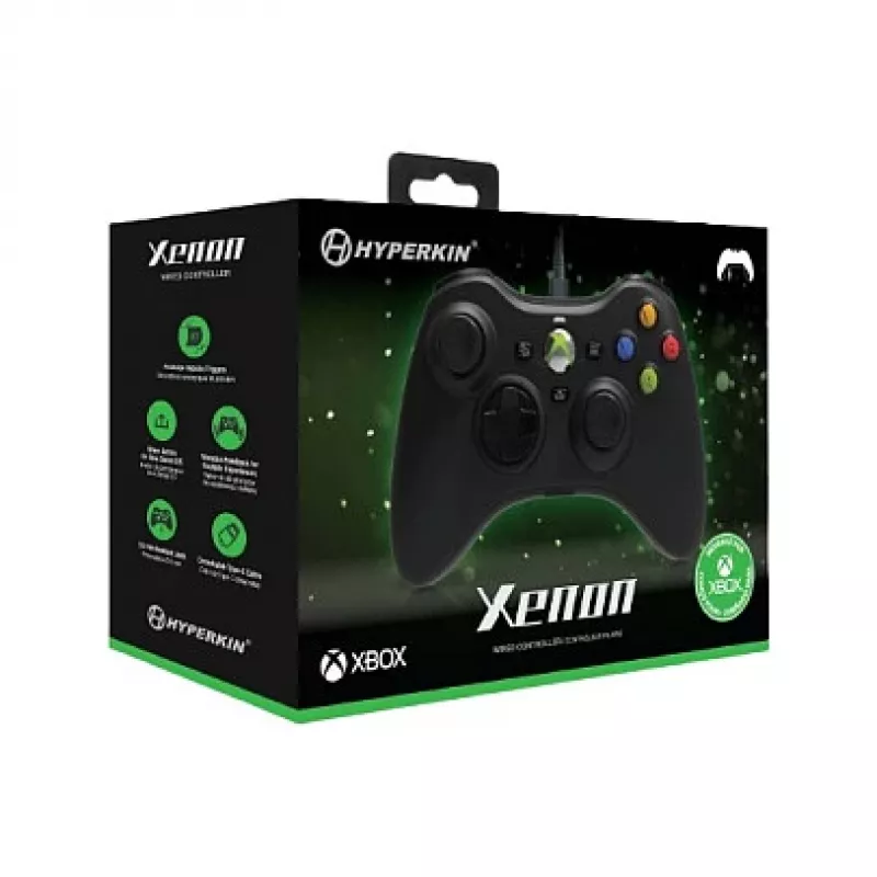 Hyperkin Xenon juhtmega kontroller Xbox Series X|S, Xbox One ja PC jaoks – must