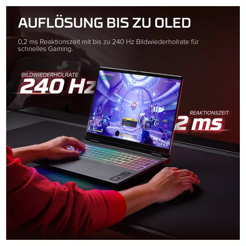 HyperX OMEN 16-ak1091ng mängusülearvuti, 16.1 tolli QHD 240Hz, AMD Ryzen AI 9 390HX, 32GB DDR5, 1TB SSD, RTX 5080, Windows 11 Home