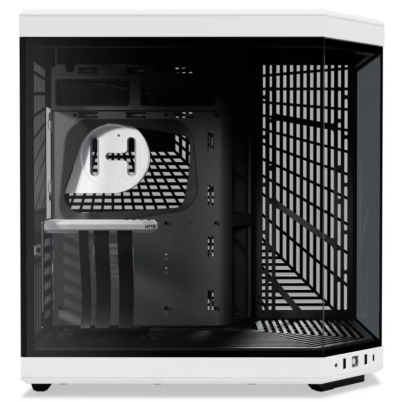 Hyte Y70 Panda Mid Tower korpus 14,1-tollise puuteekraaniga, karastatud klaas, must/valge