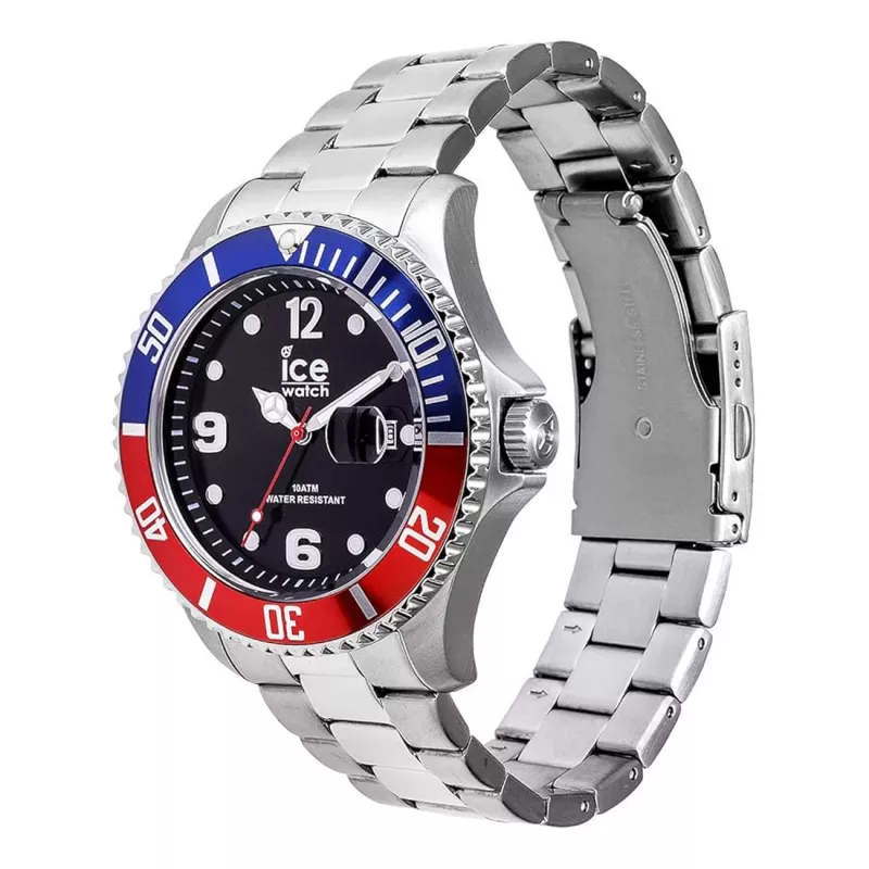 ICE MAN IC016547 44mm analoogkvarts-kell must silikoonrihm