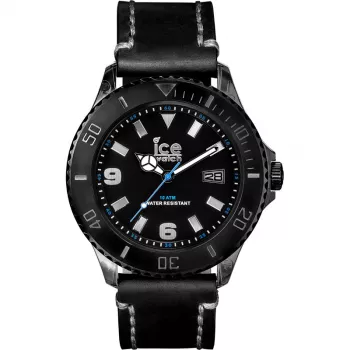 ICE MAN VT.BK.B.L.13 (44mm) Kvarts-analoogkell must silikoonrihm