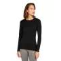 Icebreaker 200 Oasis L/S Crewe naiste aluskiht - must, XS