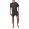 Icebreaker Anatomica Short Sleeve Crewe Base Layer T-Särk - Must/Monsoon - XL