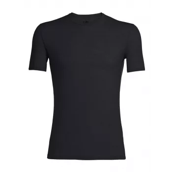 Icebreaker Anatomica Short Sleeve Crewe Base Layer T-Särk - Must/Monsoon - XL