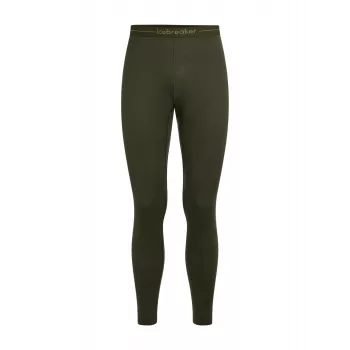 Icebreaker Meeste 200 Oasis Base Layer Retuusid – 100% Merino Wool, Dark Loden, Suurus L