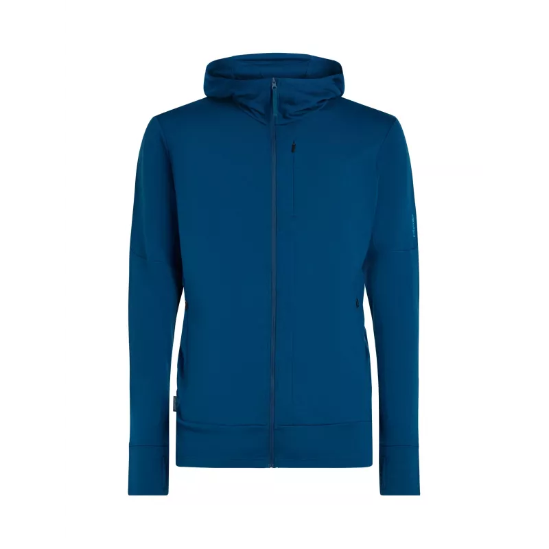 Icebreaker Quantum IV LS Zip Hoodie Men's Atlantis
