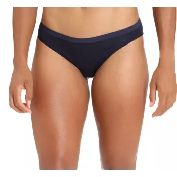 Icebreaker Siren Bikini naiste aluspüksid Midnight Navy Meriinovilla seguga