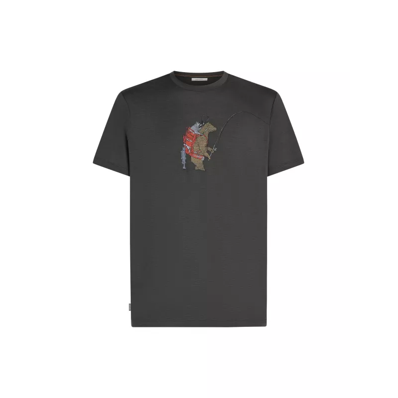Icebreaker Tech Lite SS 150 Bear Men's T-Shirt Obsidian
