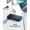 ICY BOX Heart Dock 2255 11-in-1 dokkimisjaam, DisplayLink DL-6950, 2x HDMI/DP 4K@60Hz, 96W Power Delivery, Gigabit LAN, USB-C/A 10Gbps