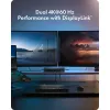 ICY BOX Heart Dock 2255 11-in-1 dokkimisjaam, DisplayLink DL-6950, 2x HDMI/DP 4K@60Hz, 96W Power Delivery, Gigabit LAN, USB-C/A 10Gbps
