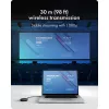 Icy Box IB-WL101 Juhtmevaba HDMI pikenduskomplekt - USB-C HDMI saatja ja vastuvõtja, Full HD 1080p, 30m ulatus, must