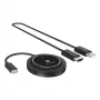 Icy Box IB-WL101 Juhtmevaba HDMI pikenduskomplekt - USB-C HDMI saatja ja vastuvõtja, Full HD 1080p, 30m ulatus, must