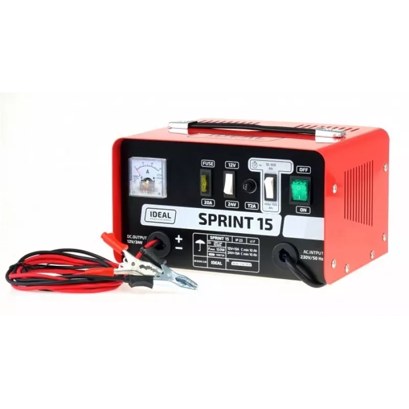 IDEAL Battery Charger Sprint 15 15A 230V 12-24V
