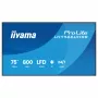 IIYAMA LH7566UHSB-B1AG 75-tolline 4K UHD digitaalne infotahvel Android 11 ja 24/7 töörežiimiga