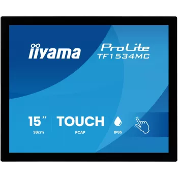 IIYAMA ProLite TF1534MC-B8X 15-tolline XGA TN LED puutetundlik monitor (HDMI, DP, VGA, USB, IP54)