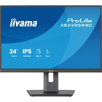IIYAMA ProLite XB2495WSC-B1 24.1 tolline WUXGA IPS 100Hz monitor USB-C hubiga, reguleeritava kõrgusega, VESA, kõlaritega