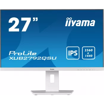 IIYAMA XUB2792QSU-W5 27 inch WQHD IPS LED ärimonitor - Valge