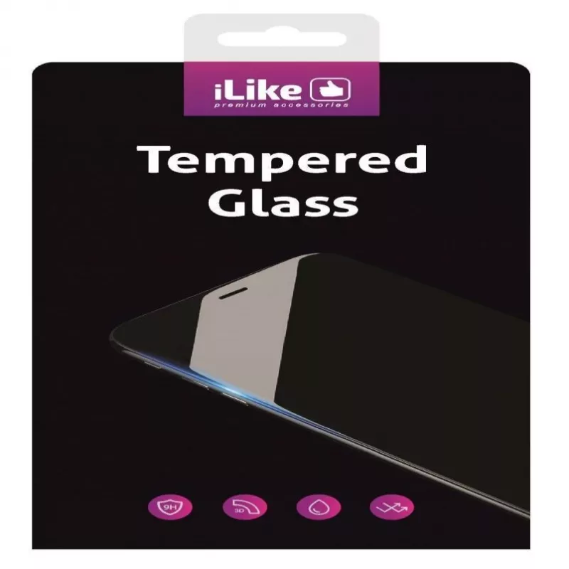iLike 2.5D Full Glue Tempered Glass Screen Protector for Huawei P Smart 2019 - Black Frame