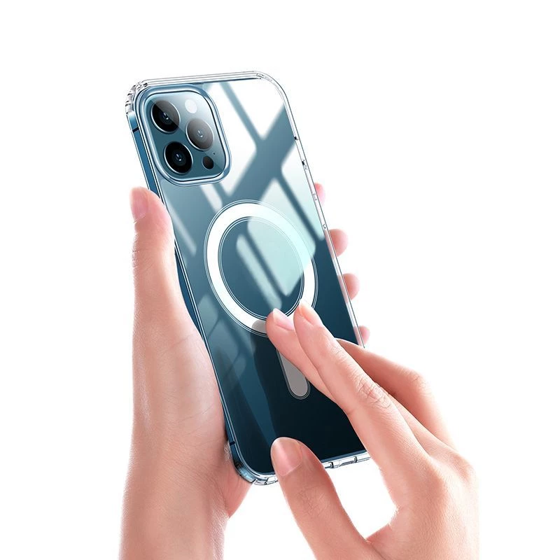 iLike Anti Shock 1.5 mm Mag Case Samsung Galaxy A17 4G / A17 5G jaoks, läbipaistev suure auguga