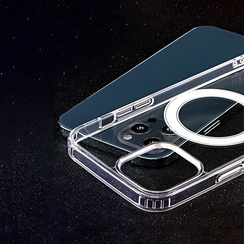 iLike Anti Shock 1.5 mm Mag Case Samsung Galaxy A17 4G / A17 5G jaoks, läbipaistev suure auguga