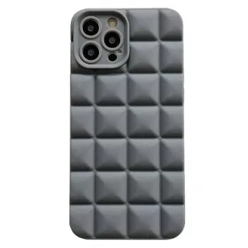 iLike Apple 3D kuubikujuline ümbris iPhone 14 6.1 inch jaoks - must