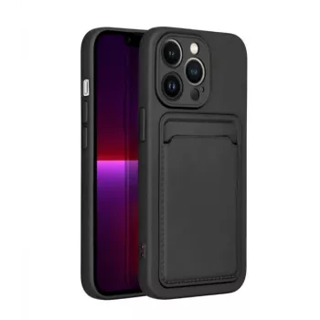 iLike Apple Card Cover ümbris iPhone 14 6,1 inch jaoks, must