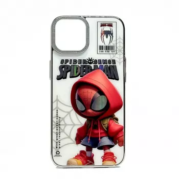 iLike Apple iPhone 14 PC silikoonist kate Spider Sense valge punane
