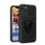 iLike Apple iPhone 14 Pro Max rõngasläätsede korpus must - hübriidne kaitsekate integreeritud rõngahoidja, kaamera objektiivi kaitse, põrutus neeldumine, juhtmevaba laadimise ühilduvus