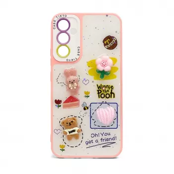 iLike Apple iPhone 15 Pro Max Epoxy Cartoon Cover Pink