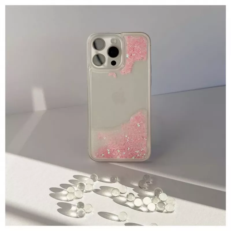 iLike Apple iPhone 15 Pro Max Silikoonkate Veesäde Roosa
