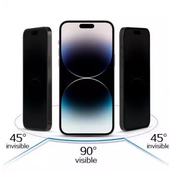 iLike Apple iPhone 16 karastatud privaatsusklaas must