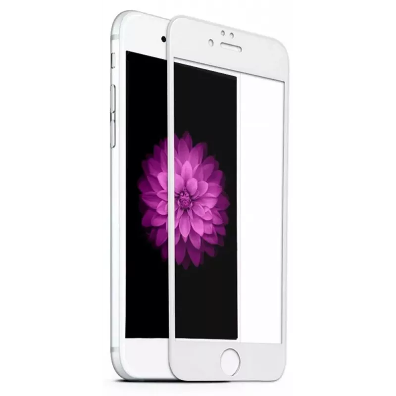 iLike Apple iPhone 6/6S 2.5D White Frame Full Glue Tempered Glass Screen Protector