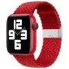 iLike Apple Watch 42/44/45mm punutud riidest rihm, punane