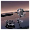 iLike C62 Metallpaneeli kinnitus universaalne magnetiline MagSafe rõnga suurus nutitelefoni reguleeritav hoidik must