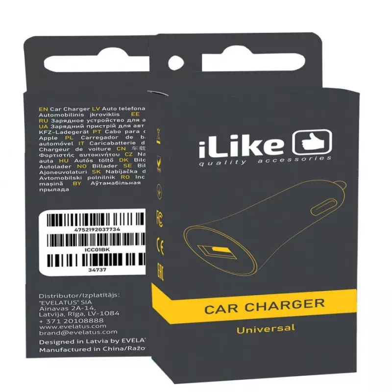 iLike Car Charger ICC01 Black
