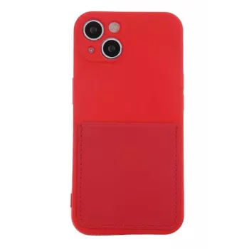 iLike Kaardikattega ümbris Samsung Galaxy A13 4G jaoks, punane