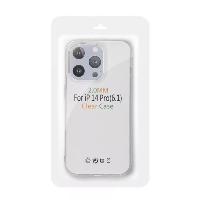 iLike Clear Case iPhone 17 Pro / 18 Pro jaoks (madal kaamera serv) 2 mm läbipaistev
